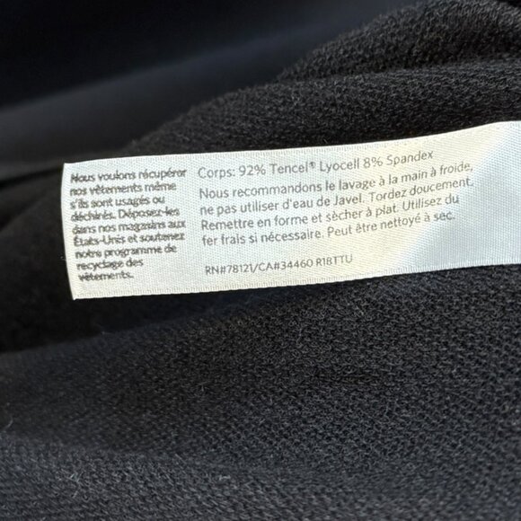 Eileen Fisher Stretch Jersey Knit Split Hem Relaxed Fit Tunic Top size L/XL - Picture 7 of 7